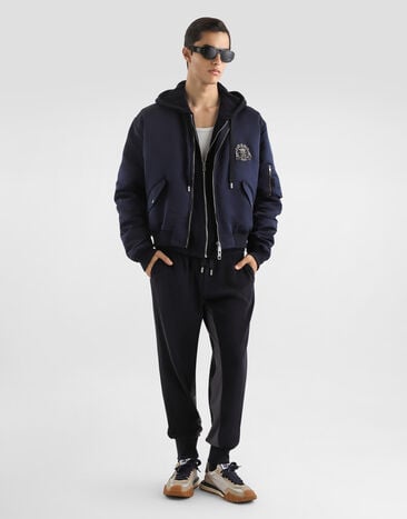 Dolce & Gabbana Cotton terry trousers Blue GP1Q8ZHU7XG