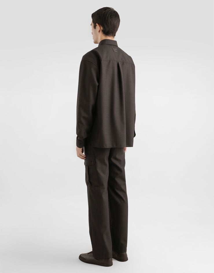 Dolce & Gabbana Virgin wool canvas shirt Dolce & Gabbana Virgin wool canvas shirt Multicolor G5OJ2THU2BO