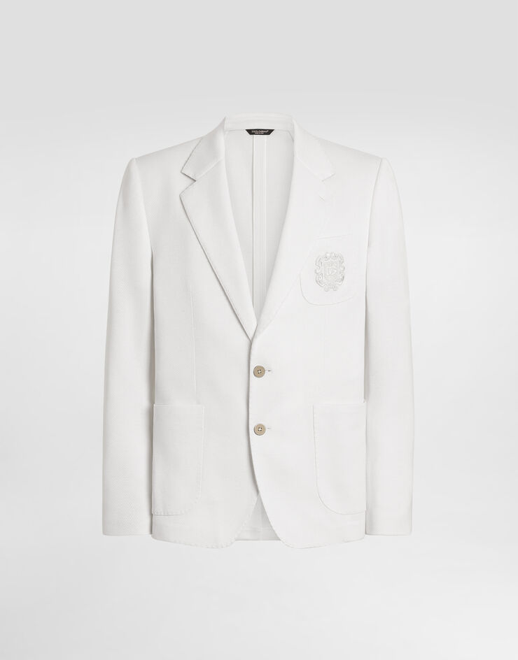 Dolce & Gabbana Portofino single-breasted jersey jacket Dolce & Gabbana Portofino single-breasted jersey jacket White G2PT9ZGK490
