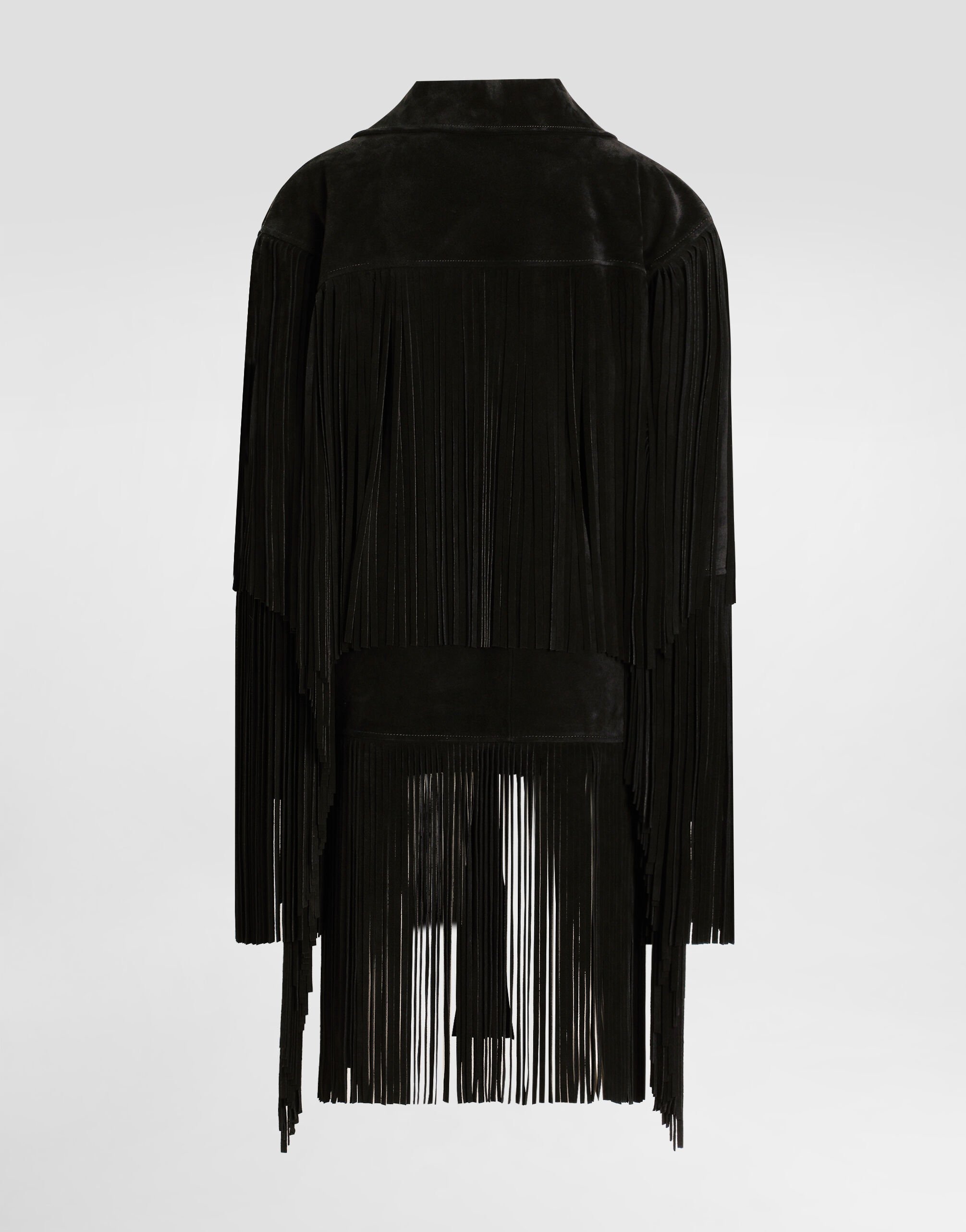 Split leather jacket in Black for Women | Dolce&Gabbana® US