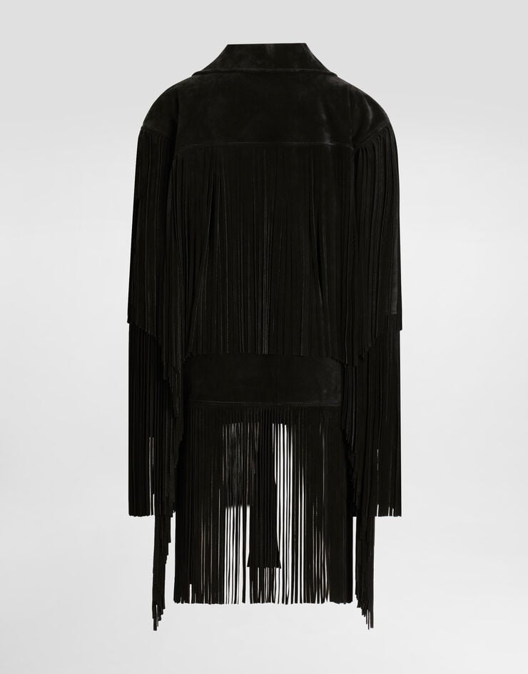 Dolce & Gabbana Split leather jacket Black F27GZLHULYF