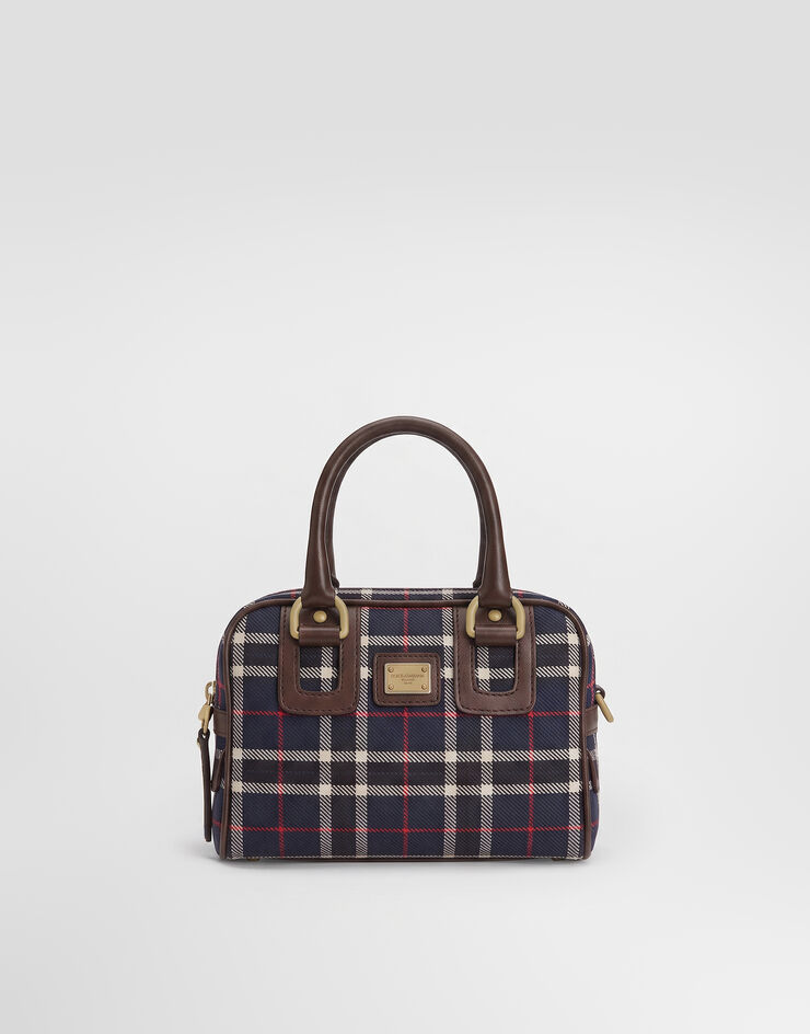 Dolce & Gabbana Dolce Lilly shoulder and crossbody bag in wool tartan Multicolor EB0272A0693
