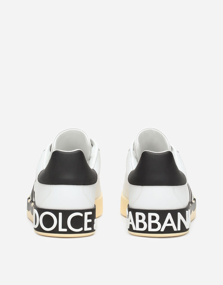 Dolce & Gabbana Sneaker Portofino in pelle di vitello nappata con logo DG stampato Multicolore CS1772AC330
