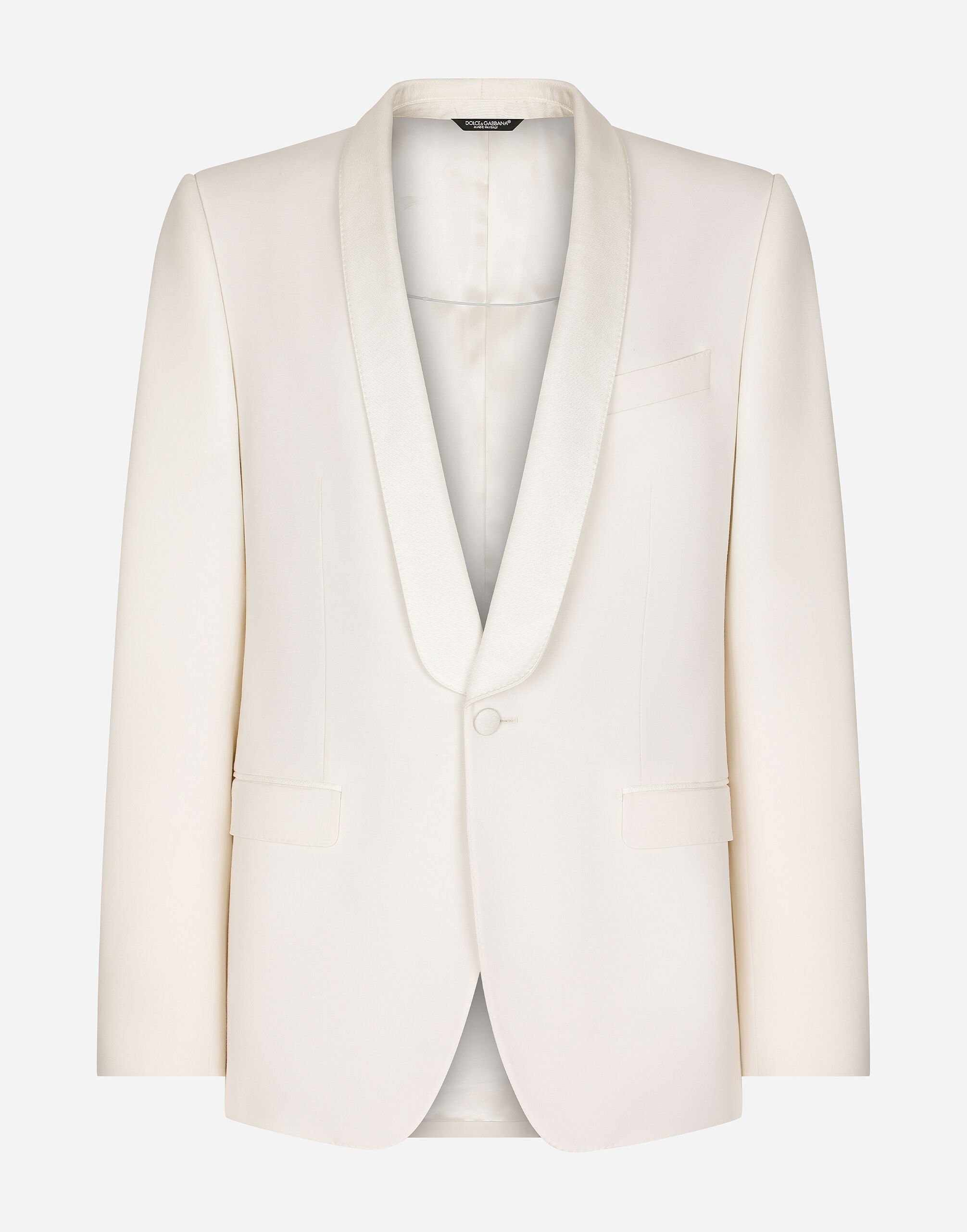 Dolce & Gabbana Single-breasted stretch wool Sicilia-fit jacket Brown G2SJ0THUMG4