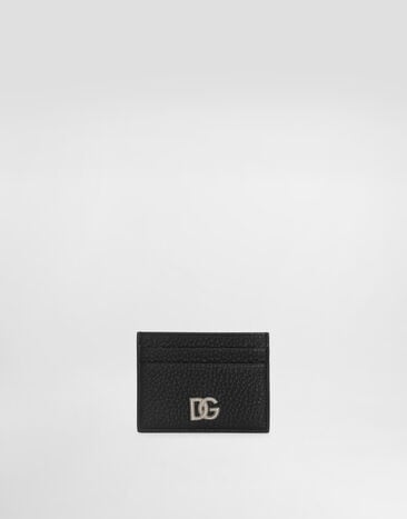 Dolce & Gabbana Tarjetero en piel de becerro con logo Dolce & Gabbana Tarjetero en piel de becerro con logo Black BP0330A0370