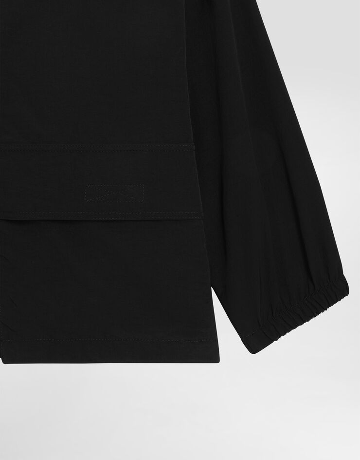 Dolce & Gabbana Nylon hooded jacket Black L4JB8BG7PVJ
