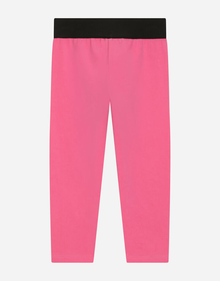 Dolce & Gabbana Interlock leggings with branded elastic Pink L5JP3JG7F9G