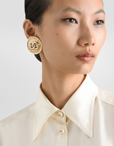 Dolce & Gabbana DG logo clip earrings Gold WEP8L3W1111