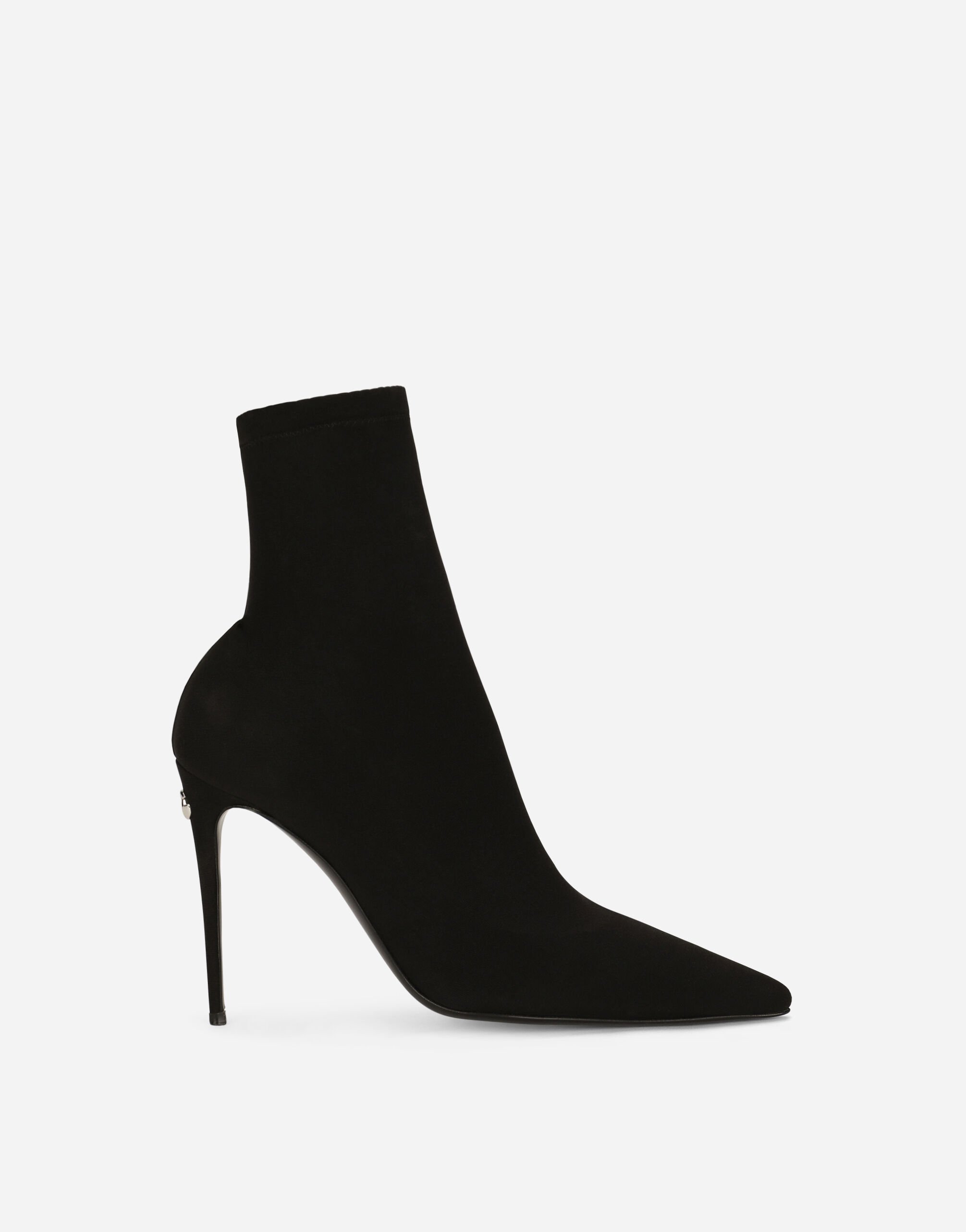 Dolce&Gabbana KIM DOLCE&GABBANA Stretch jersey ankle boots Black CU1067AQ513