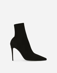 Dolce&Gabbana KIM DOLCE&GABBANA Stretch jersey ankle boots Black CT1001AQ513