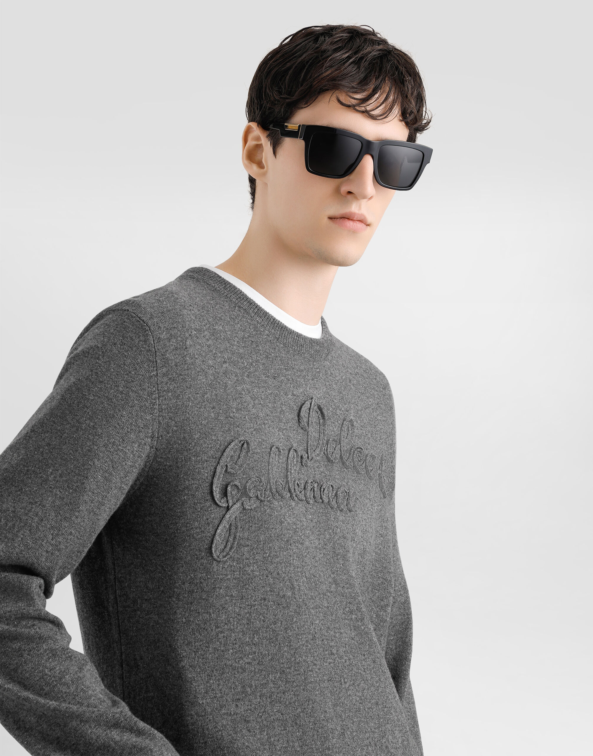 Greyのメンズ ウール プルオーバー | Dolce&Gabbana®
