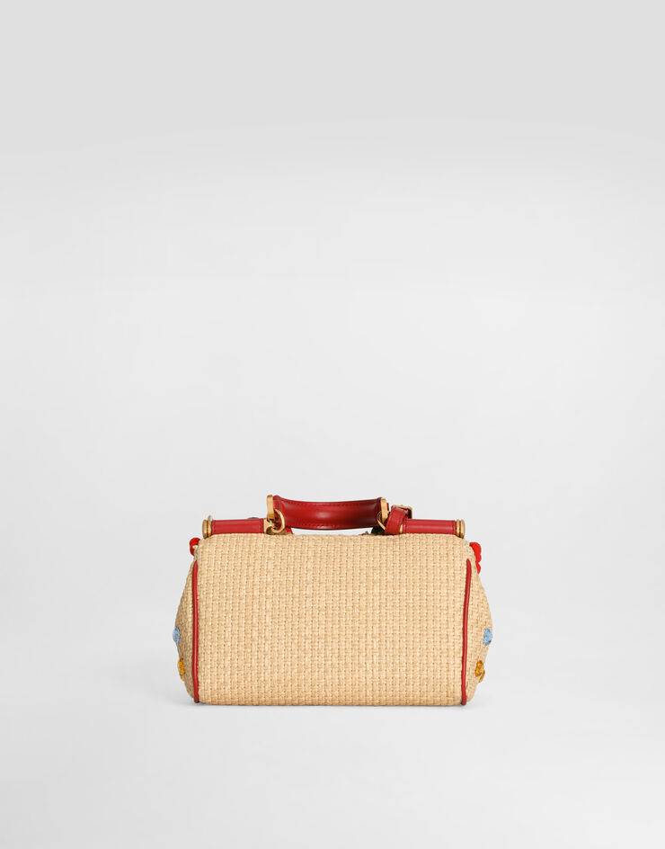 Dolce & Gabbana Mini My Sicily handbag in raffia Multicolor BB7864B0424