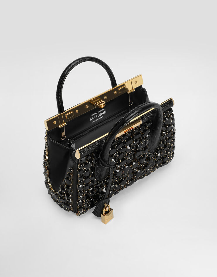 Dolce & Gabbana Day Bag Mini Marlene aus Leder mit Leguanprägung Mehrfarbig BB7744AJ679