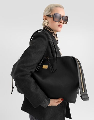 Dolce & Gabbana Sac à épaule Vittoria en cuir de veau Black BB7967A0841