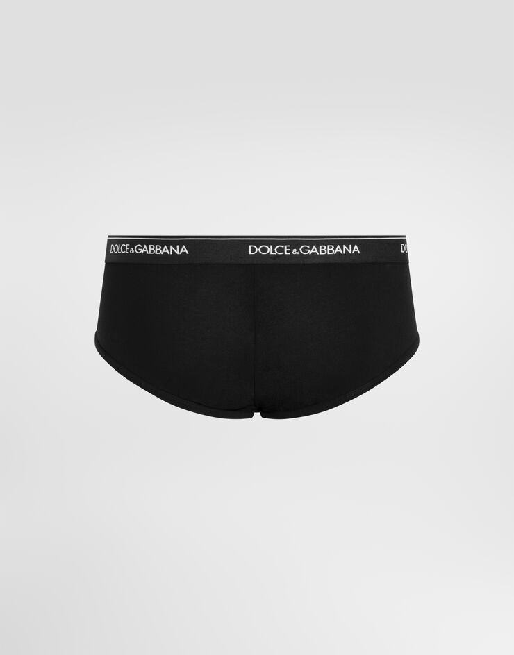 Dolce & Gabbana Stretch cotton Brando briefs two-pack Black M9C05JONN95