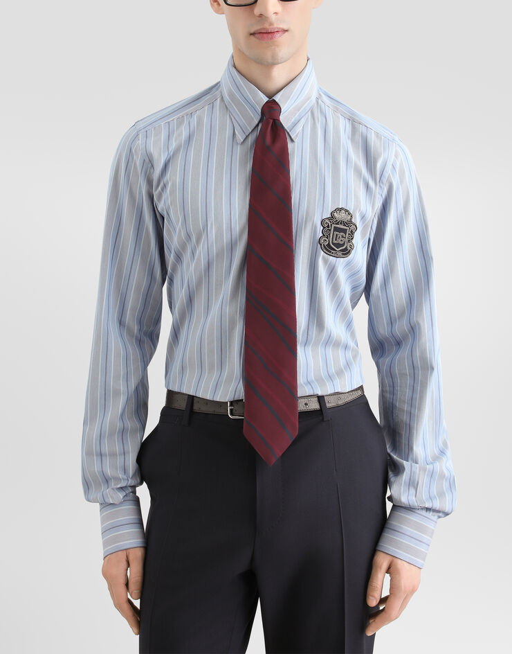 Dolce & Gabbana Striped-print twill tie Dolce & Gabbana Striped-print twill tie GT147EG0TKC