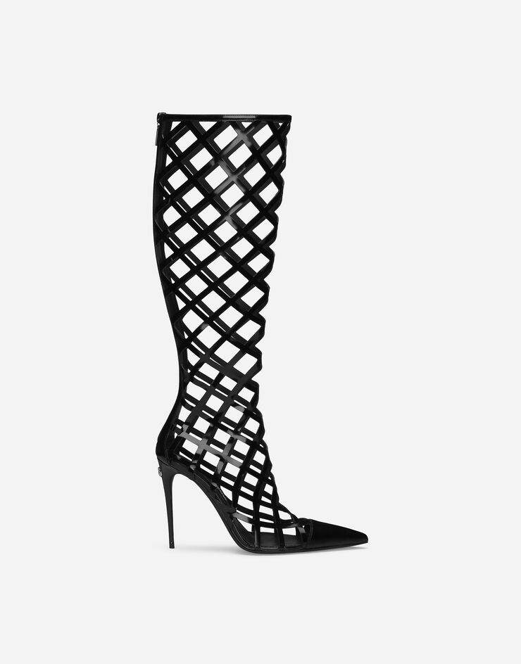 Dolce & Gabbana Bota en piel de becerro brillante Negro CU1131A1037