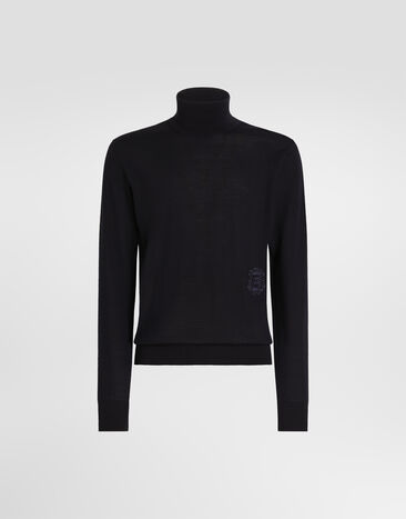 Dolce & Gabbana Cashmere turtleneck Blue GXW05TJBW1W
