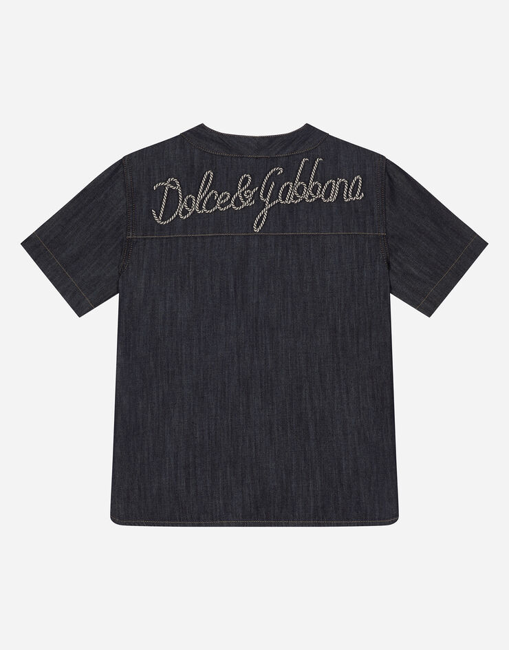 Dolce & Gabbana قميص دنيم بشعار Dolce&Gabbana متعدد الألوان L44S15LDC59