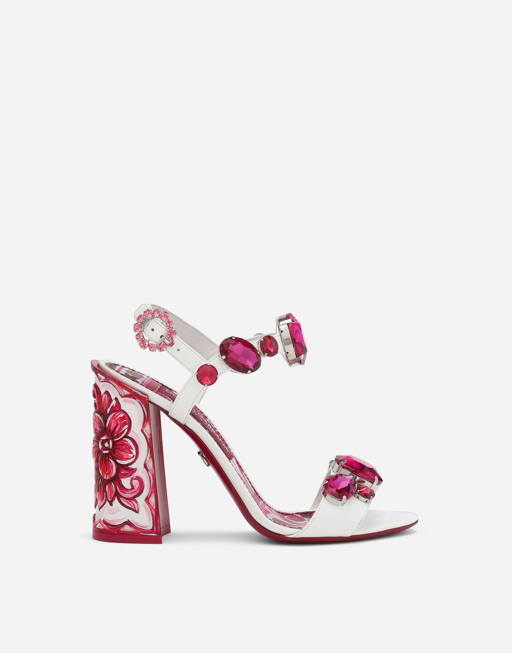 Dolce & Gabbana Sandalette aus Lackleder Drucken GZ031AGI898