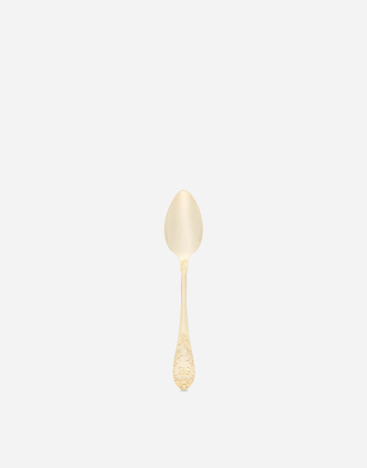 Dolce & Gabbana 24k Gold Plated Teaspoon Multicolor TCP006TCA49