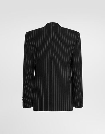 Dolce & Gabbana Double-breasted pinstripe jacket Dolce & Gabbana Double-breasted pinstripe jacket Multicolor G2VR4TGK570