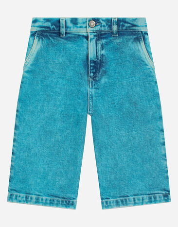 Dolce & Gabbana 4-pocket denim shorts Print L4JQS3HS7NJ