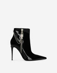 Dolce&Gabbana Patent leather ankle boots Black CU1067AQ513