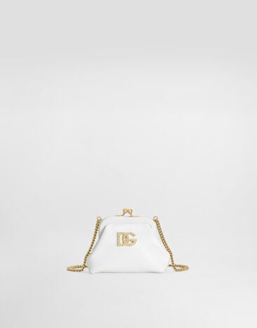 Dolce & Gabbana Nappa calfskin shoulder bag White EB0007A1065