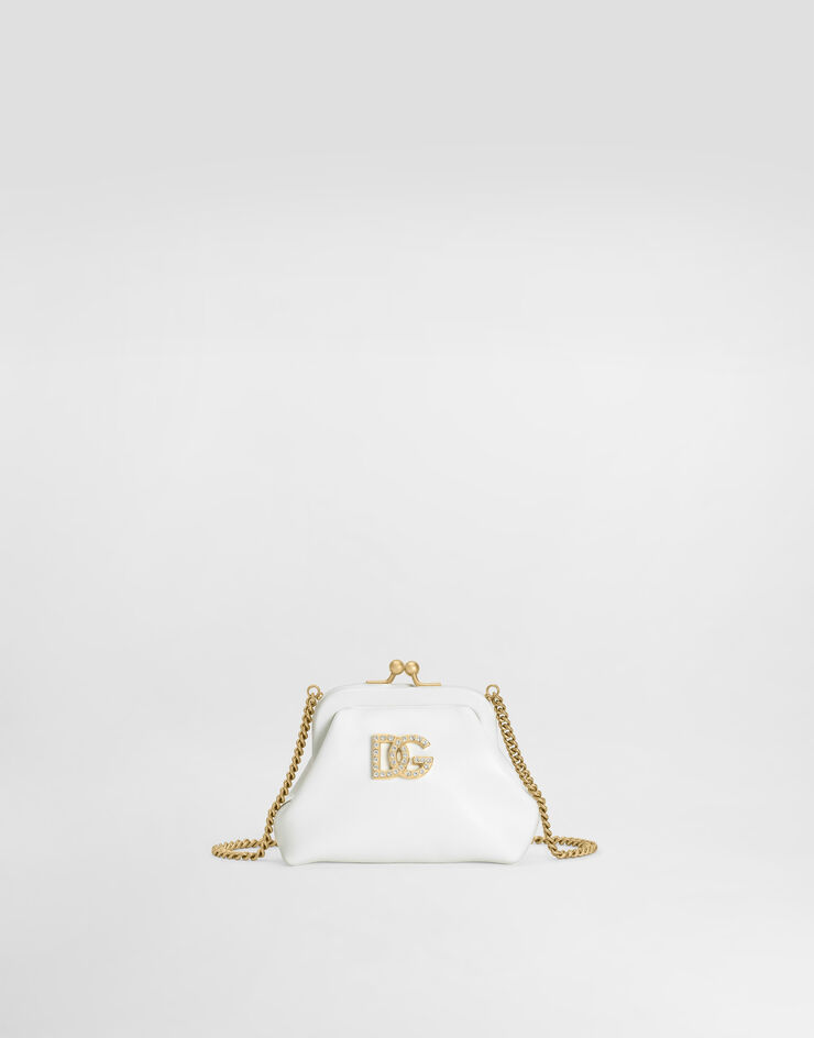 Dolce & Gabbana Nappa calfskin shoulder bag Dolce & Gabbana Nappa calfskin shoulder bag White EB0007A1065