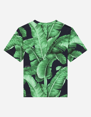 Dolce & Gabbana Jersey T-shirt with banana tree print Print L4JTDSHS7NG