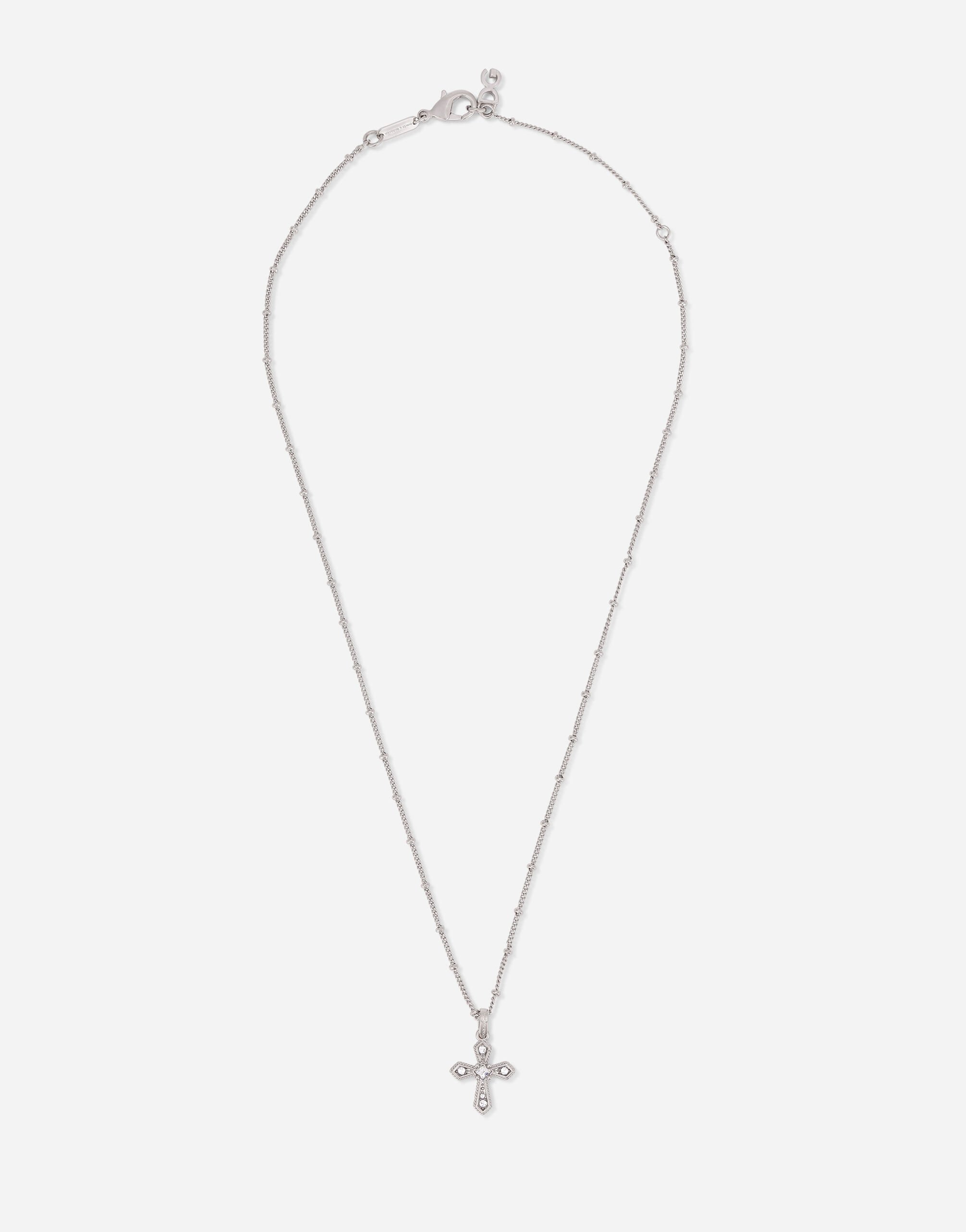 Dolce & Gabbana Cross necklace Black G2TM9TFUBFY