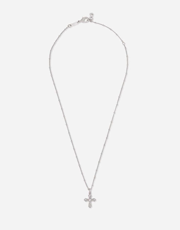 Dolce & Gabbana Collar con cruces Plateado WNN7S2W1111