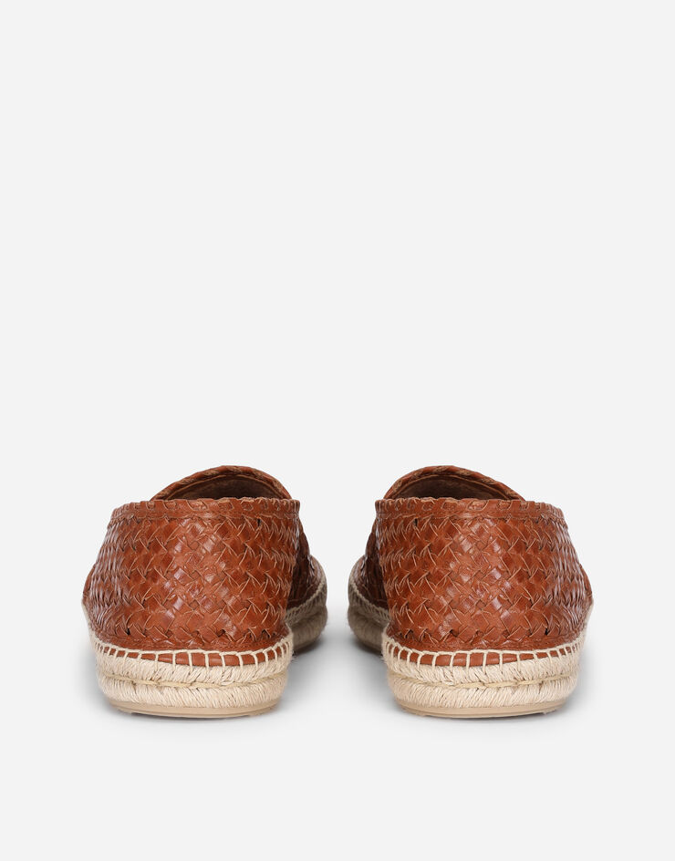 Dolce & Gabbana Woven goatskin espadrilles Brown A50438AX054