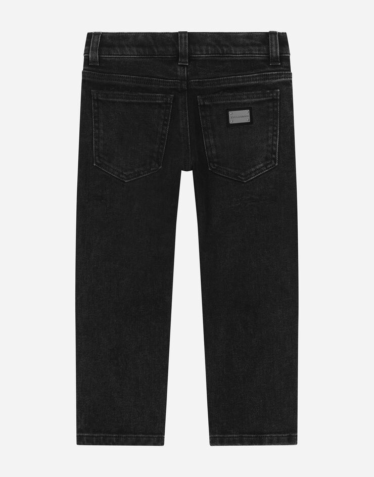 Dolce & Gabbana Washed regular-fit jeans with rips Multicolor L42F41LDA55