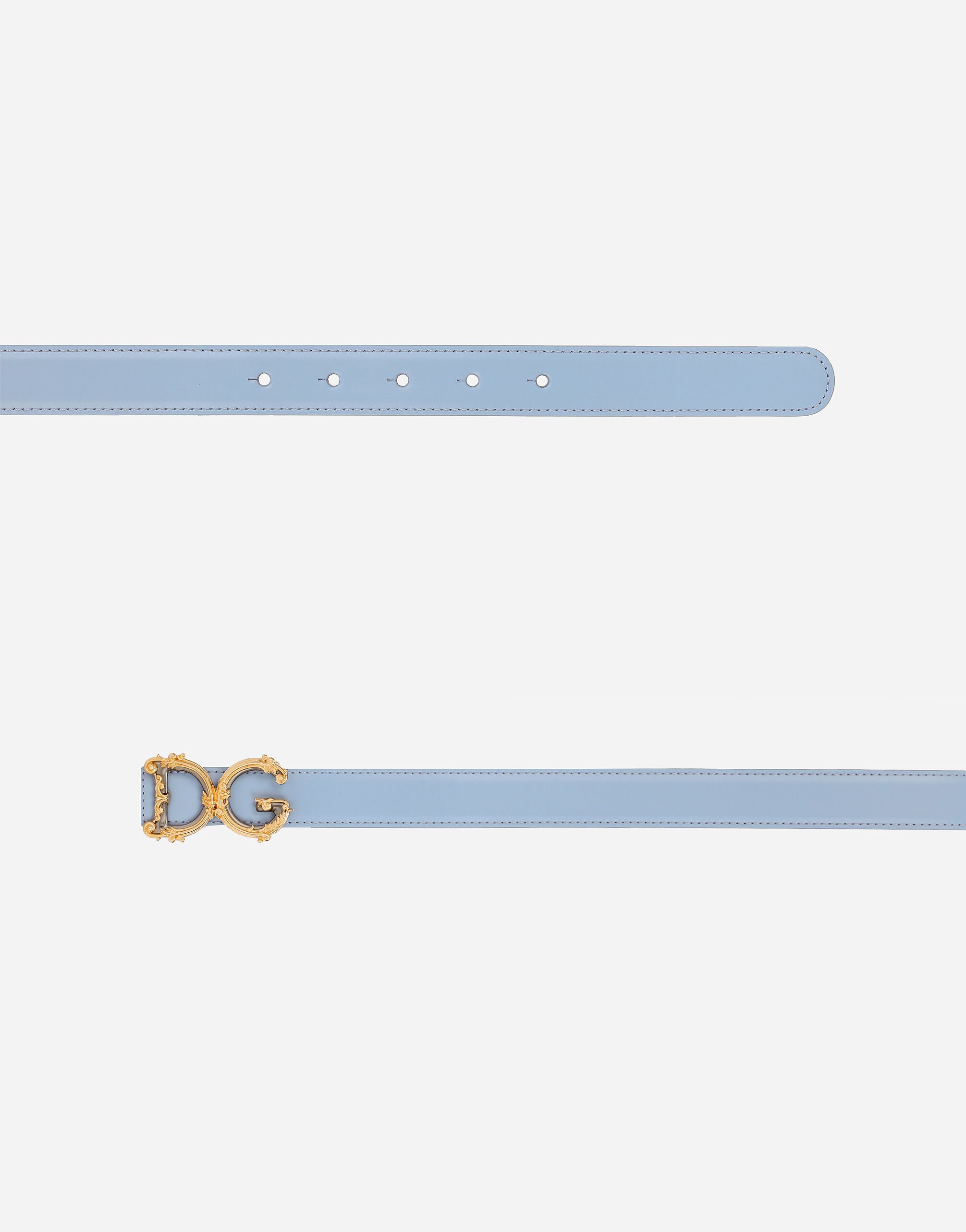 DG Girls belt in Light Blue for Women | Dolce&Gabbana® US
