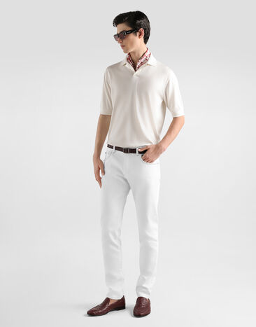 Dolce & Gabbana Polo en punto de seda Dolce & Gabbana Polo en punto de seda GXZBTZJBSPK