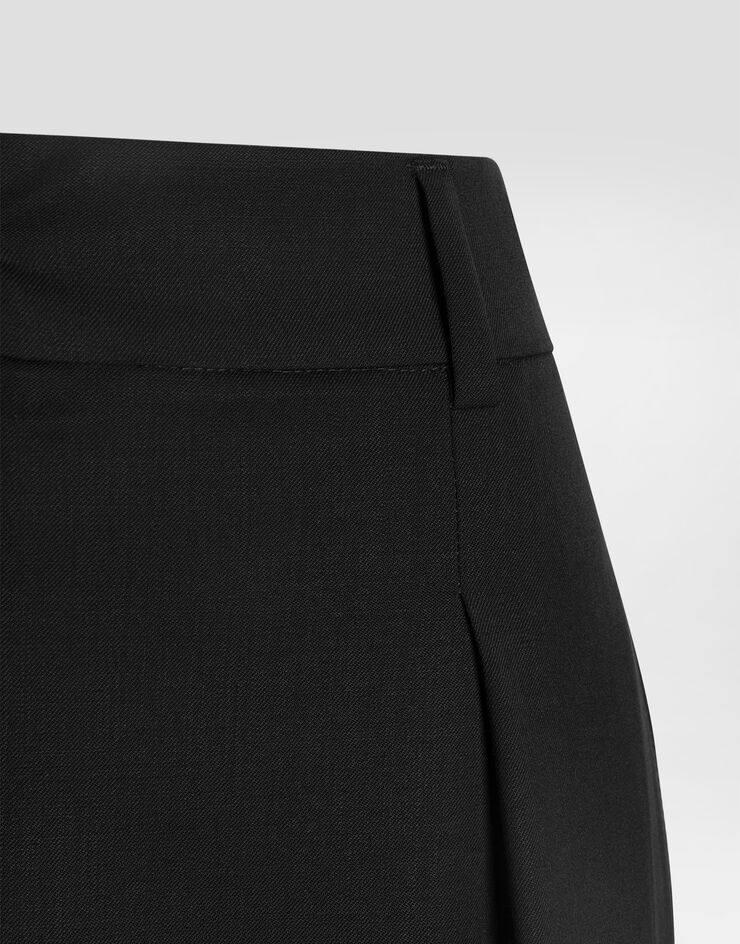 Dolce & Gabbana Bi-stretch sallia skirt Black F4C6DTFUBGC