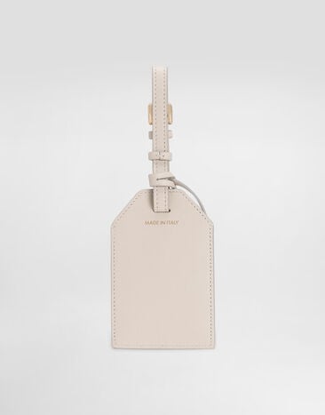 Dolce & Gabbana Calfskin keychain Beige BI3417A9S25