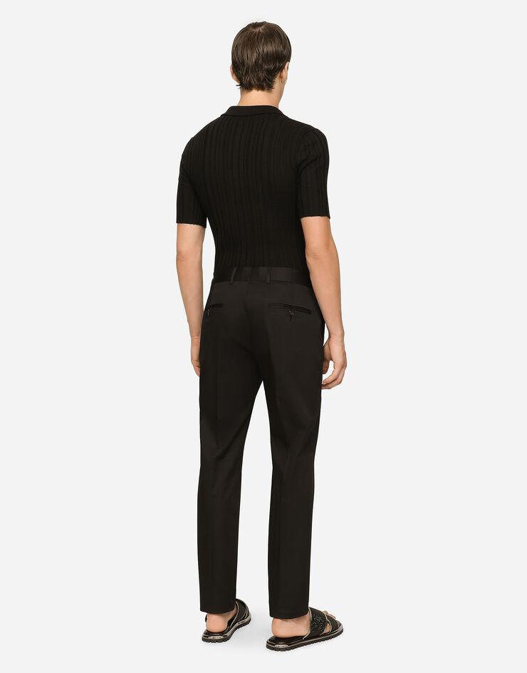 Dolce & Gabbana Stretch cotton pants NEGRO GWQ5ETFUFJR
