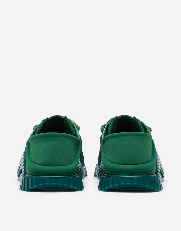 Dolce & Gabbana NS1 slip on sneakers in mixed materials GREEN CK1754AX372