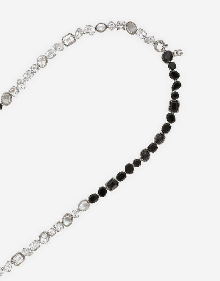 Dolce & Gabbana Anna 托帕石和尖晶石18K白金长项链 白 WNQA3GWTSQS