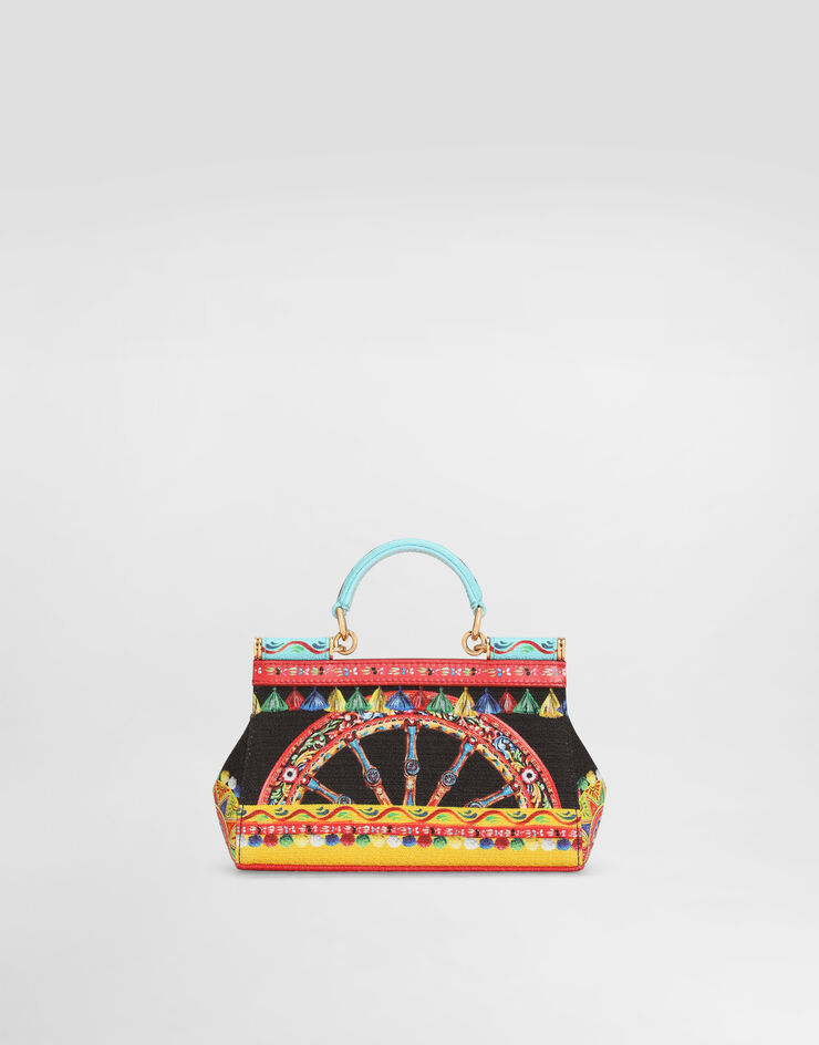 Dolce & Gabbana Mini carretto-print Sicily handbag Multicolor BB7116B0816