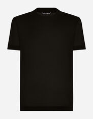 Dolce & Gabbana Short-sleeved silk T-shirt Print G8PB8THI7Z2