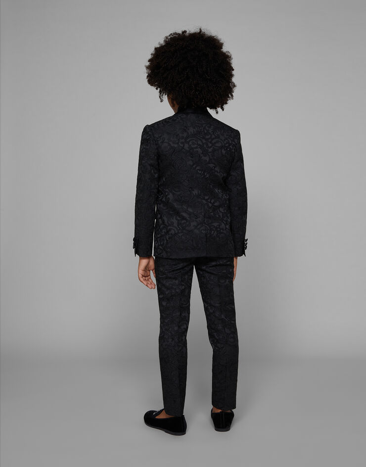 Dolce & Gabbana Classic jacquard pants Black L44P34FJRDI