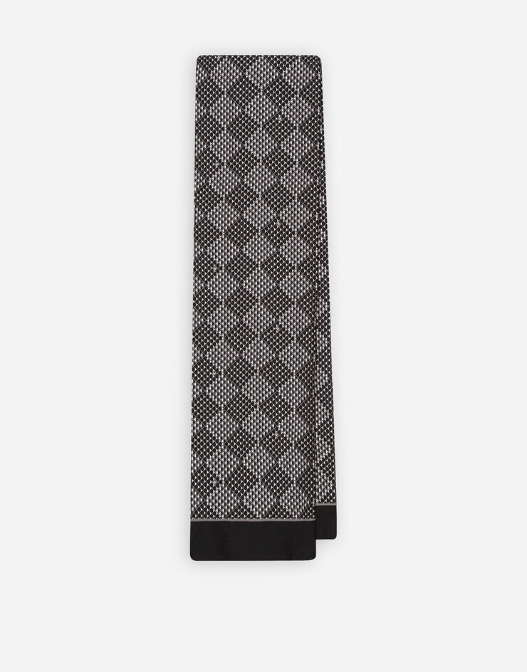 Dolce & Gabbana Silk scarf with print Mehrfarbig GQ349EG0WRG
