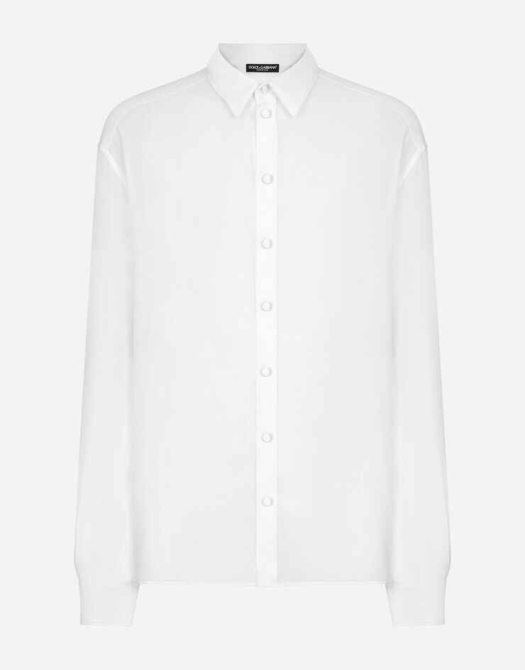 Dolce & Gabbana قميص حرير أبيض G5MG9TFU1AR