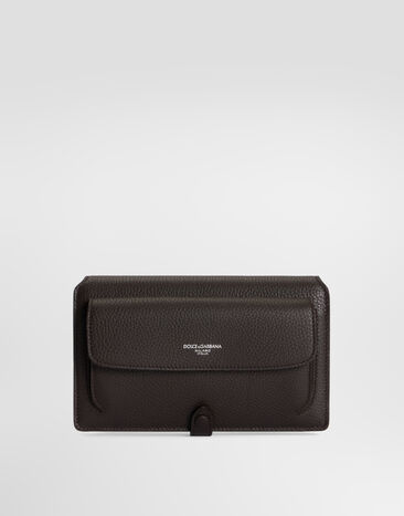 Dolce & Gabbana Calfskin crossbody minibag Brown BM2766A0370