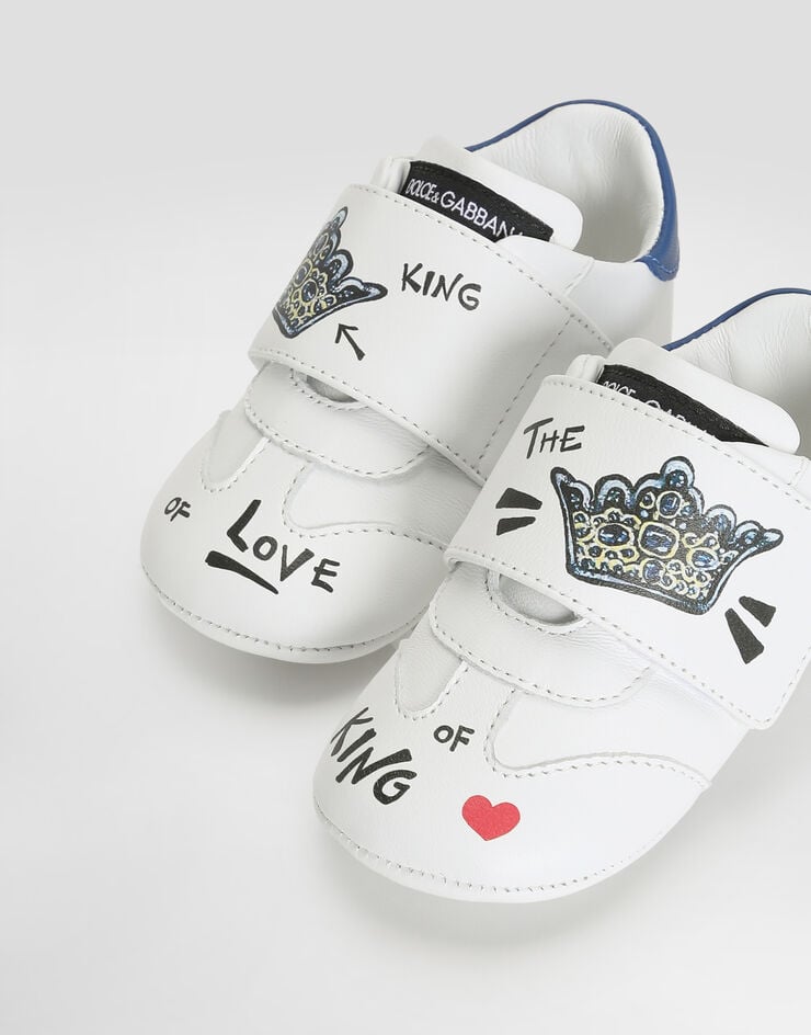 Dolce & Gabbana Sneaker en cuir d’agneau Multicolor DK0164AD161