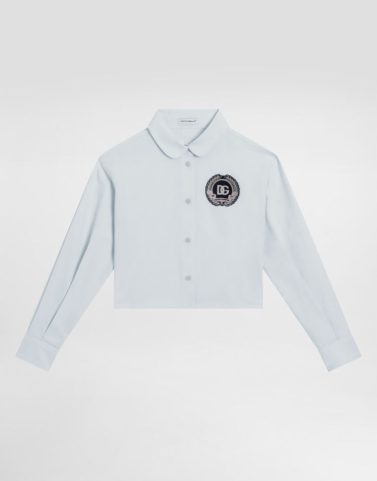 Dolce & Gabbana Oversized cotton shirt Grey L56S35FU609